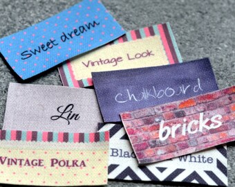 Custom Clothing Labels Fabric Labels Satin Labels by ikaprint