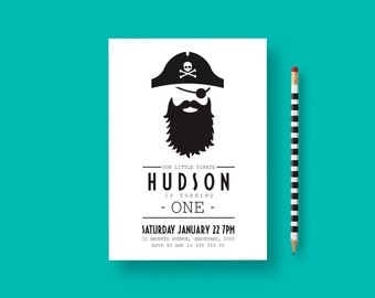 Pirate birthday invitation, pirate birthday, pirate party, Pirate Invitation, Pirate Party Invitation, 1st birthday boy invitation
