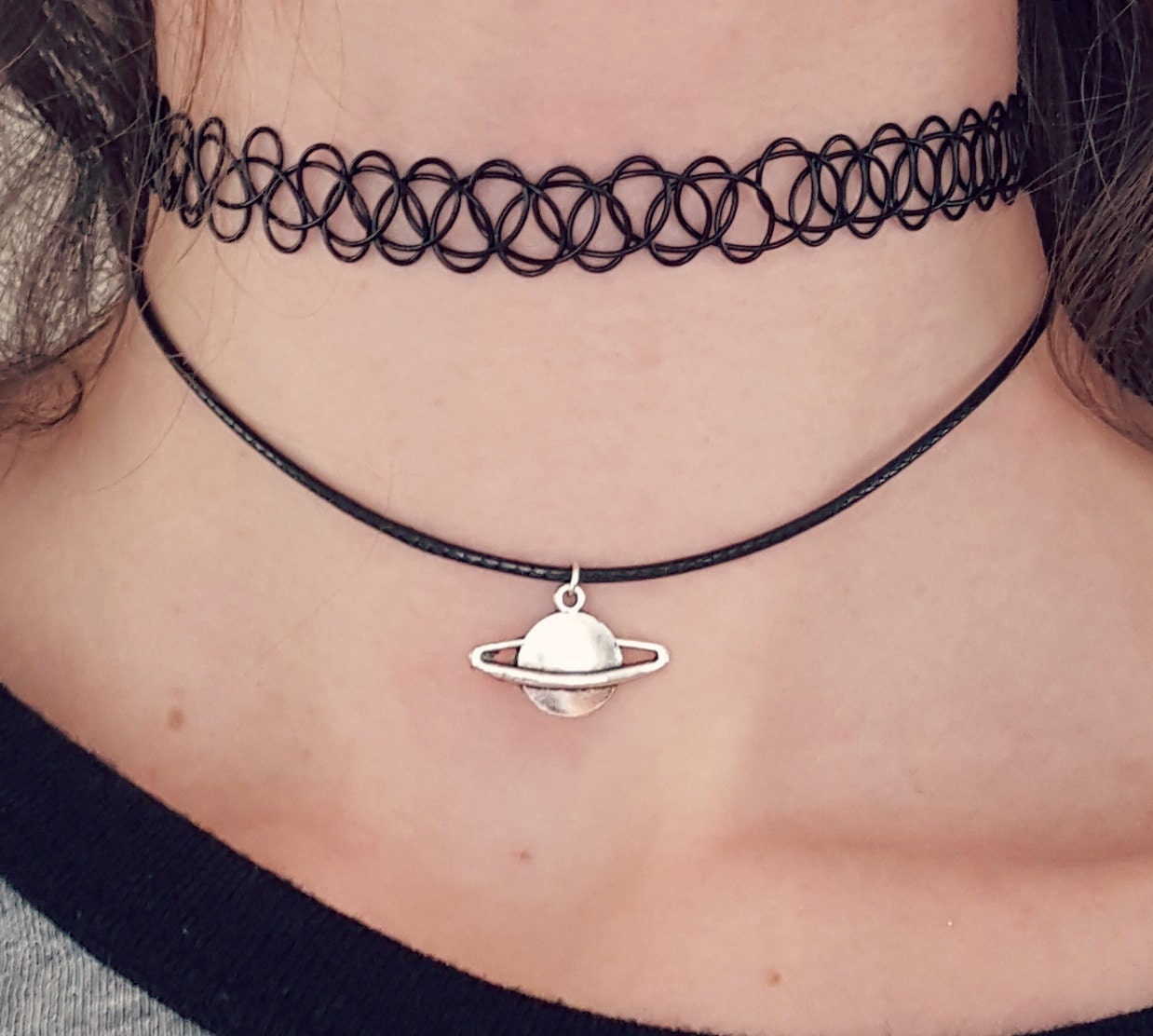 Saturn Choker 90s Grunge Choker Space Choker Choker