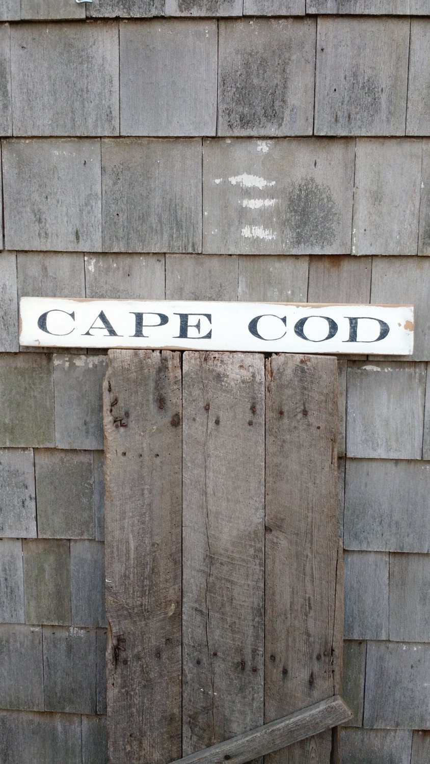 Classic Cape Cod sign handpainted distressed shabby chic on