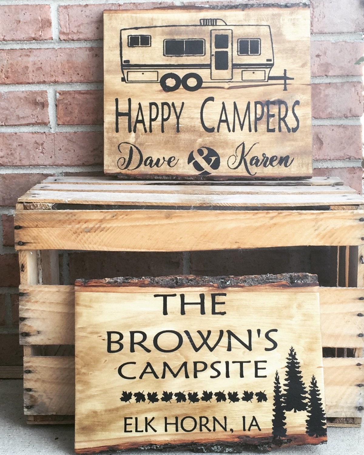 Campsite Sign / Welcome To Our Campsite Sign / Wood Campsite