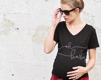 Oh Baby Maternity Shirt, Maternity Shirts, maternity shirt, maternity, maternity top, pregnancy top, pregnancy shirt, pregnancy gift