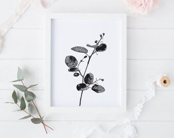 Leaf Nature - Wall art , deco minimalist , classy chic print, Printable art , Instant download