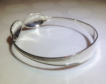 Vintage Silver Plate Handmade Sugar Tong Bracelet / Bangle