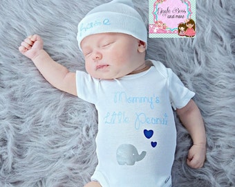 Newborn baby hat, boy monogram hat, boy hat, personalized baby gift, baby boy hat, newborn baby hat, personalized gift, baby boy gift