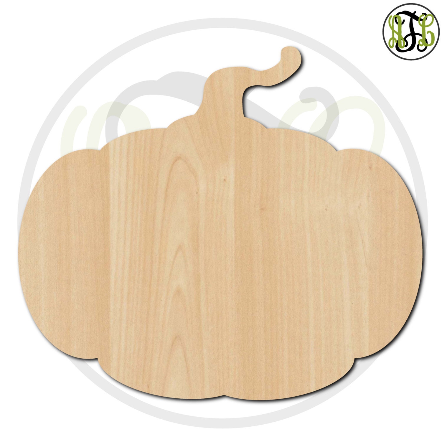 Wooden pumpkin cutout