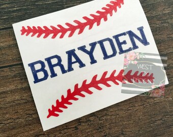 Personalized Baseball | Baseball Sticker | Sports Decal | Baseball Decal | Yeti Decal | Car Decal