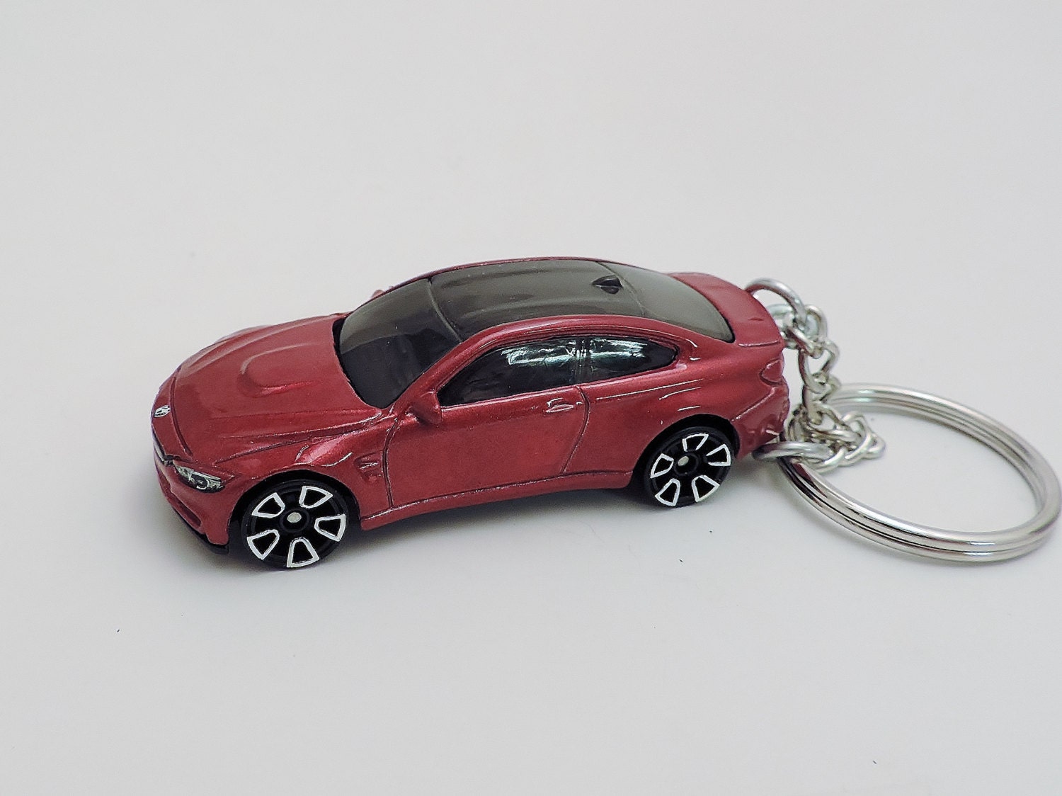 Hot Wheels Custom Made BMW M4 Keychain Key by KeychainsByBrad