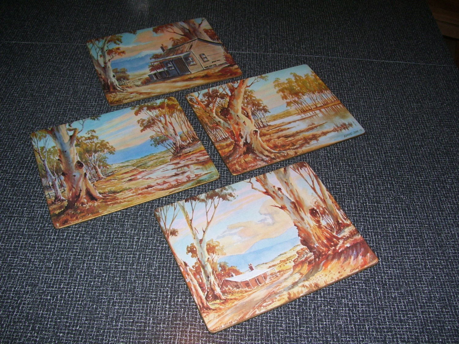 Cork Placemats Australia Souvenir Cork Trivets Vintage