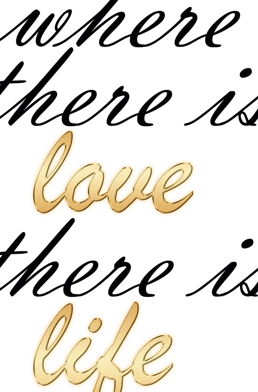 Printable Quotes Calligraphy Quote Love Quote Poster Etsy