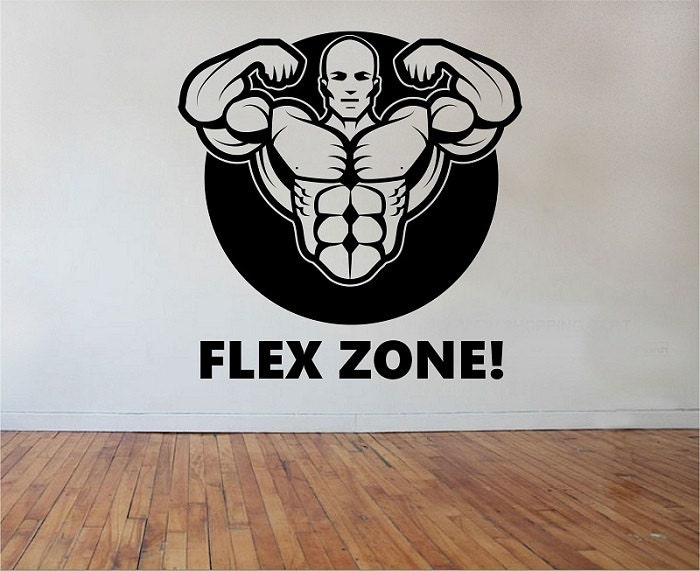 fitness gym wall decal flex zone sticker art decor bedroom design mural sports lifestyle work out - Sports Wall Stickers For Bedrooms fitness gym wall decal flex zone sticker art decor bedroom design mural sports lifestyle work out - Sports Wall Stickers For Bedrooms