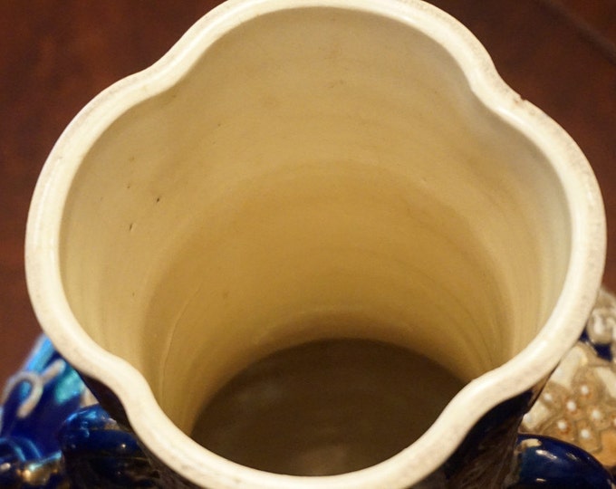 Large Moriage Satsuma Vase