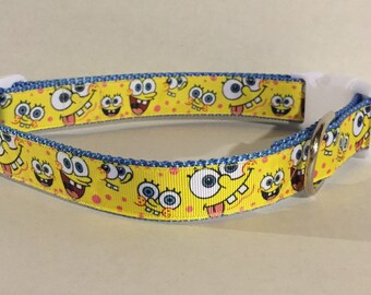 Spongebob dog collar | Etsy