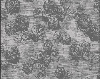 Art Gallery - KNIT - Wonderland - Owly Boo -  Katarina Roccella - K-2531 - Owl - Grey - Sketch - Fall - Halloween