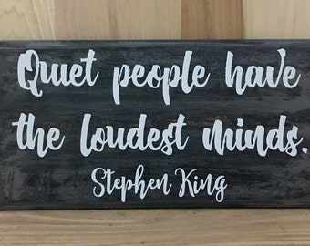 Stephen King wood sign quote, inspirational quote, custom wooden sign, book lover gift, positive quote, inspirational wall art
