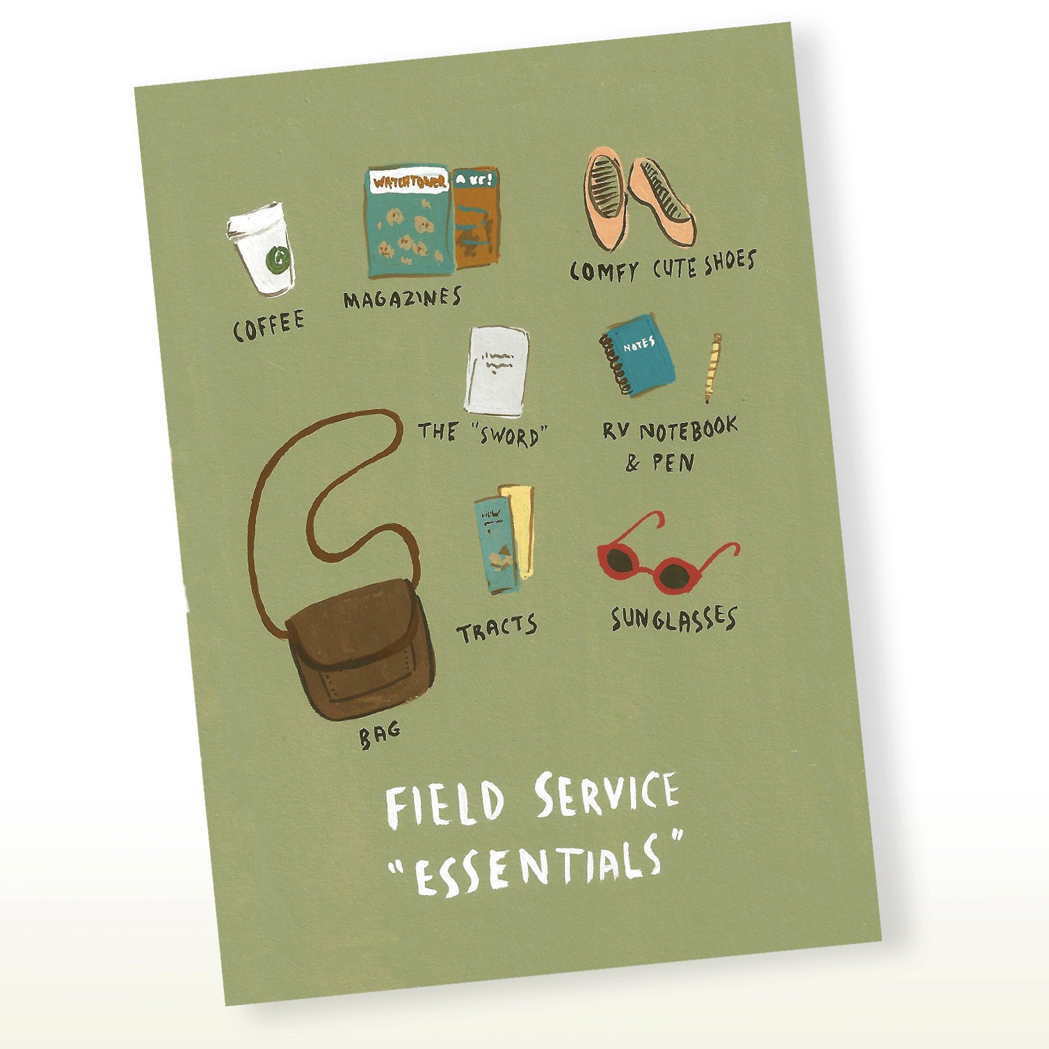 JW Field Service Essentials Greeting Card JW Gift Pioneer