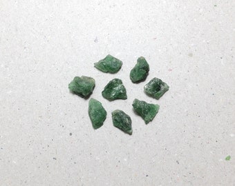 Small raw diopside lot, rough chrome diopside // B*2277