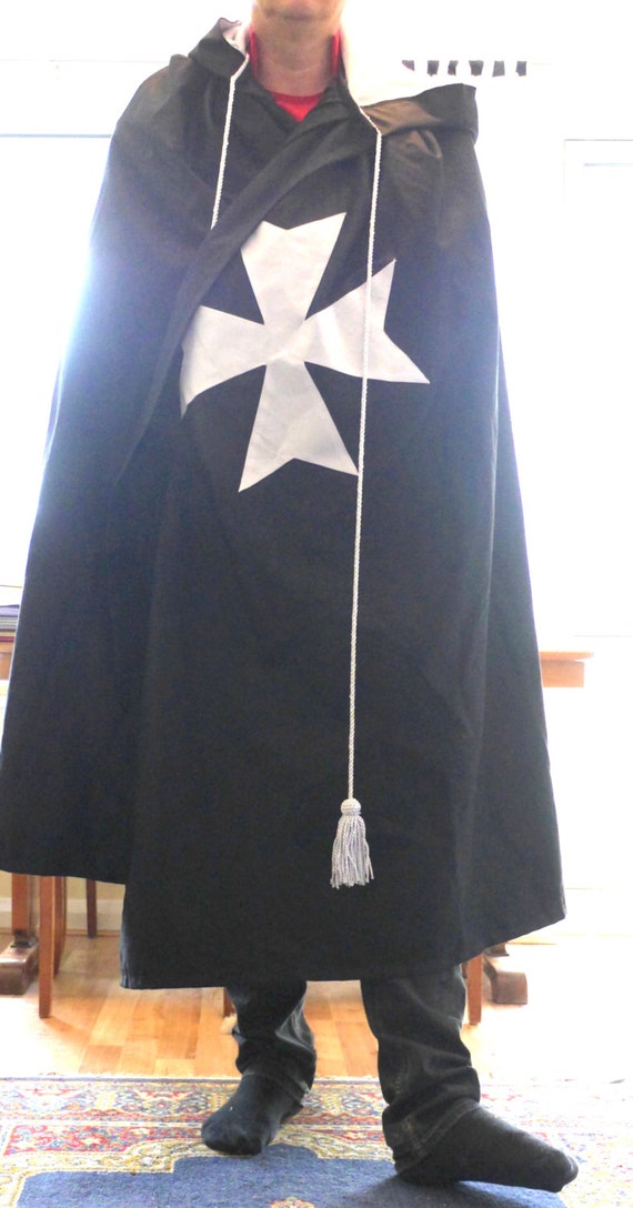 Knights Templar Black Robe Knights Templar Cloak