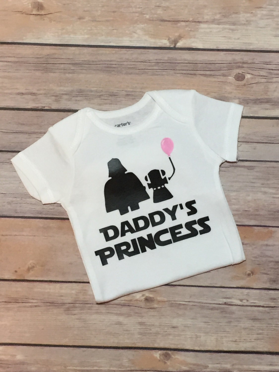 Download Baby Girl Daddy's Princess Bodysuit Black and White