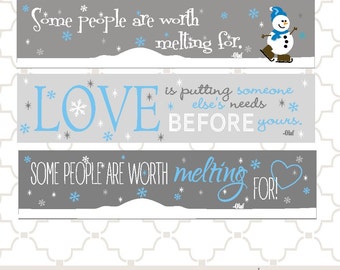 SVG Olaf Snowman melting for you quotes PNG EPS digital