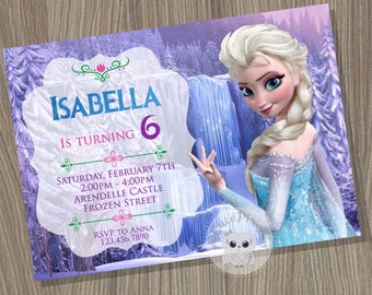 Frozen Invitation, Disney Frozen, Elsa Invitation, disney Frozen Invitation, Frozen Birthday, Frozen Party