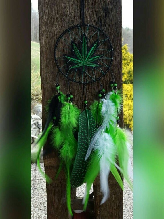 Dream Catcher Cannabis Ganja by RebelFoxBoutique on Etsy