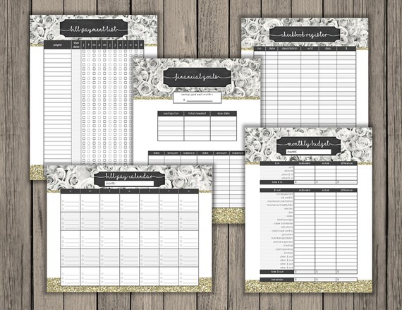 decorating budget planner template