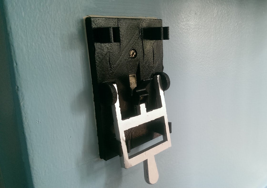 3D Printed Light Switch Cover with Flip Handle Switch Plate