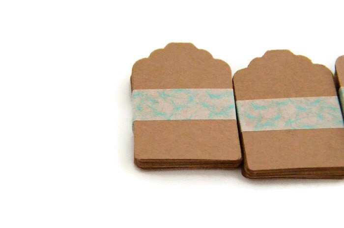 24 brown craft tags brown paper tags hang tags by ChainOfJoy