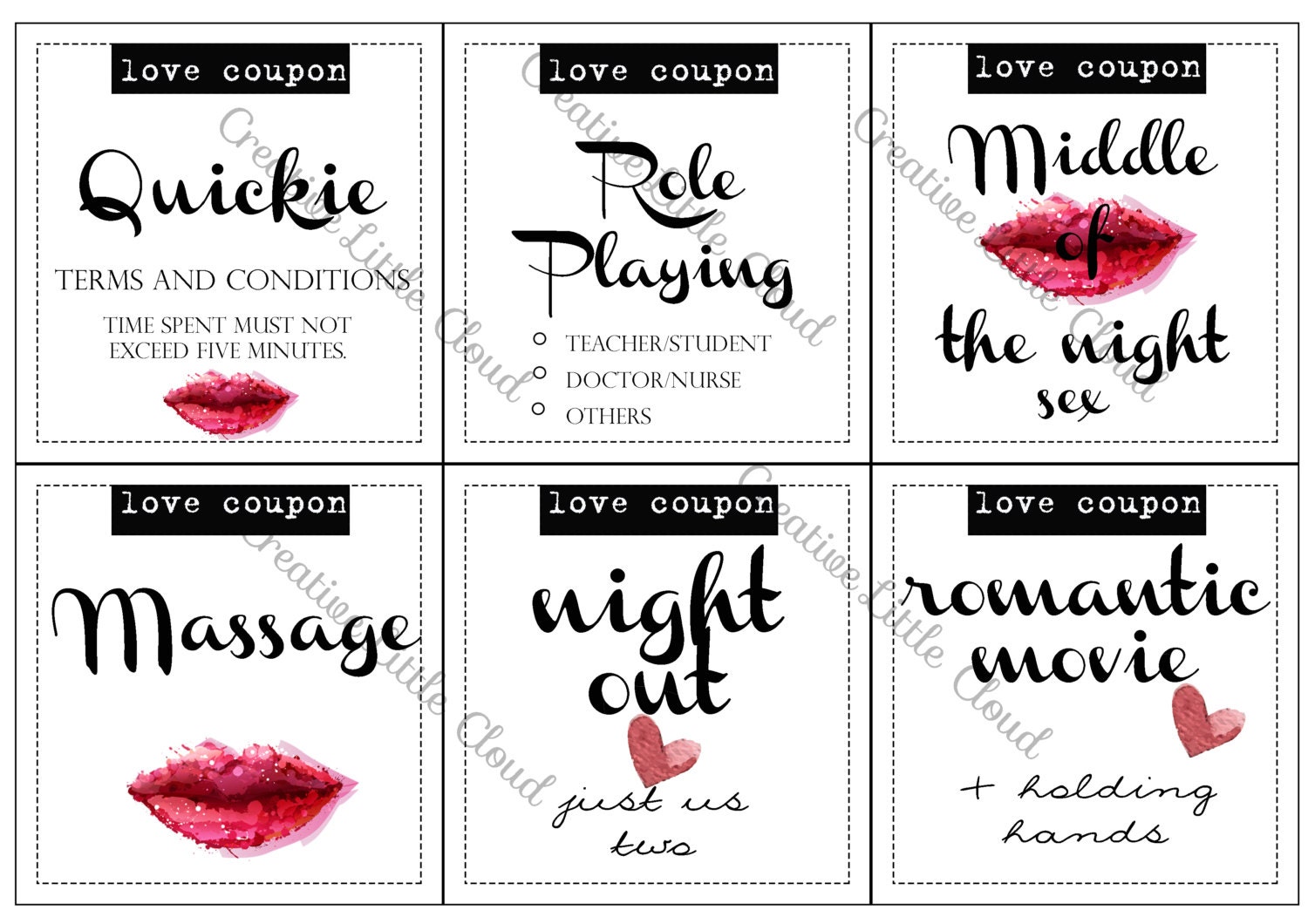 Sex coupons diy