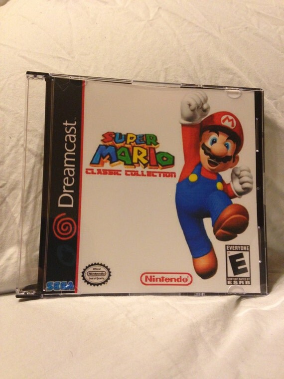 Super Mario Classic Collection Custom Sega Dreamcast Game.