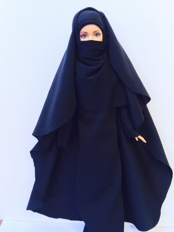 Tenue de niqab tchador Hijab islamique Barbie Doll