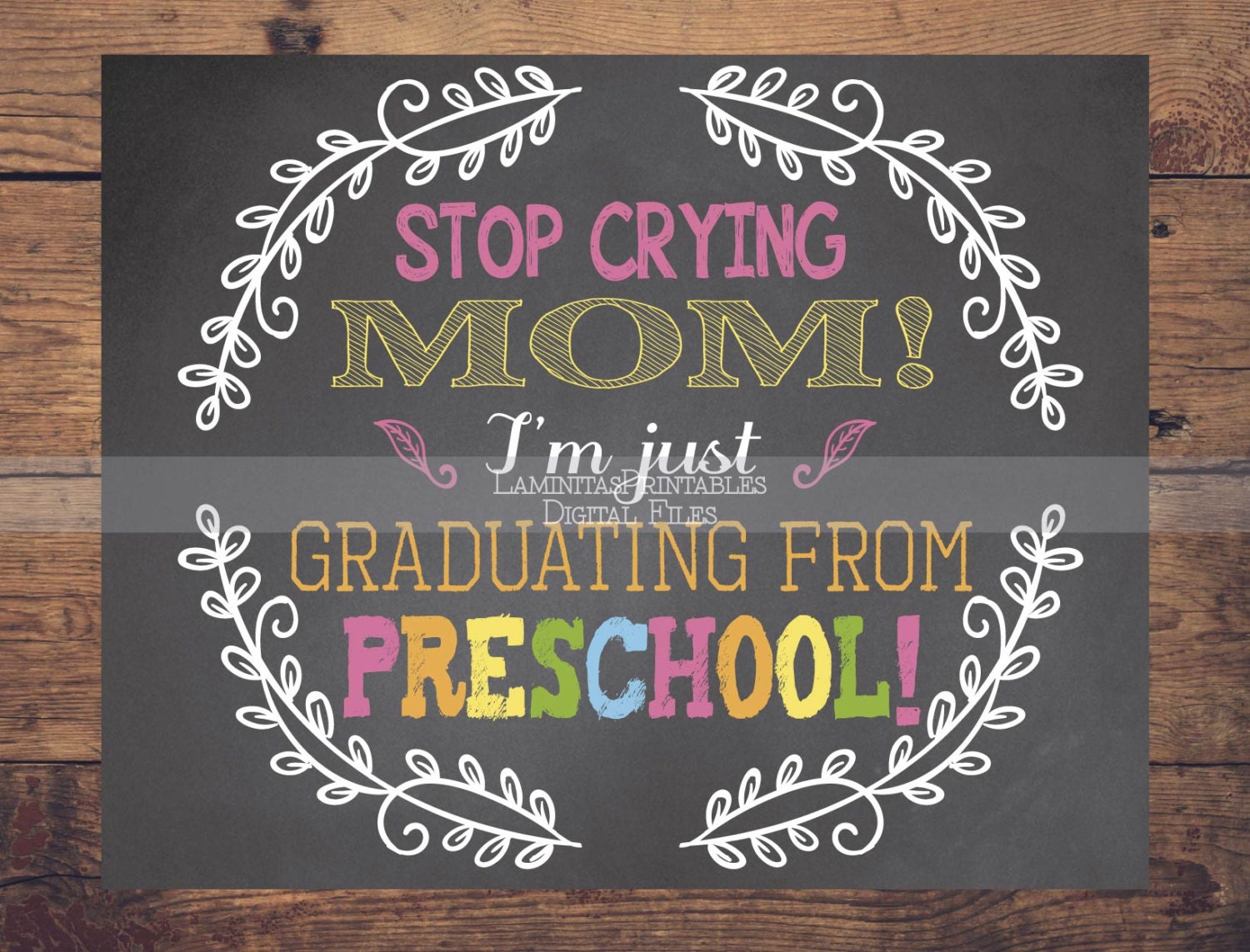 preschool graduation sign girl printable pre k graduation