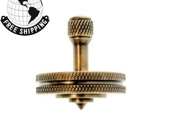 Precise brass spin top || Spinning top || Brass toys || Precision top || Handmade metal spinning top || EDC desktop toys || Everyday carry