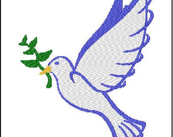 Dove embroidery | Etsy