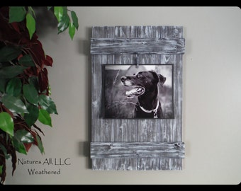 Rustic Picture Frame-8x10/ Home Decor Ideas/Country Picture Frame/Country Home Decor/Weathered Gray/Shipping Included: Item# 810-3530