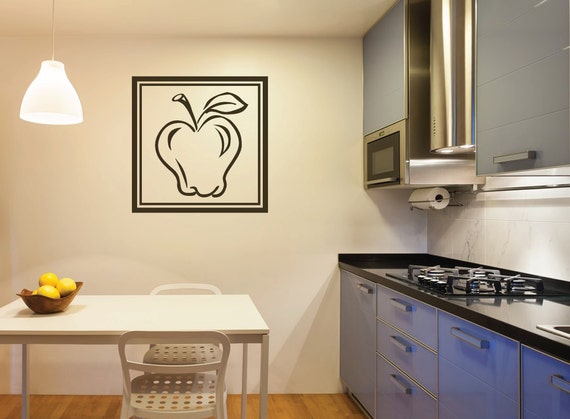 apple wall decals for kitchen