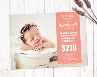 gift certificate template newborn session by penguingraphics editable certificate