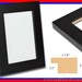 Black with Gold Picture Frame 1.5 Wide Photo Frame Flat