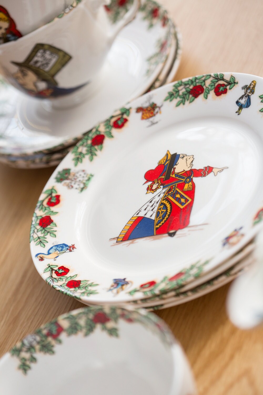 alice in wonderland china set