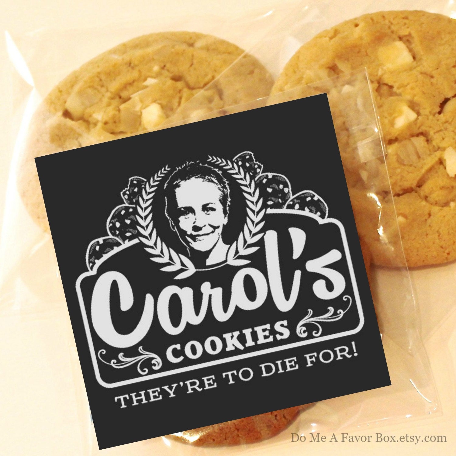 Carol's Cookies Party Favor Cookies 12 Cookie Favor Bags