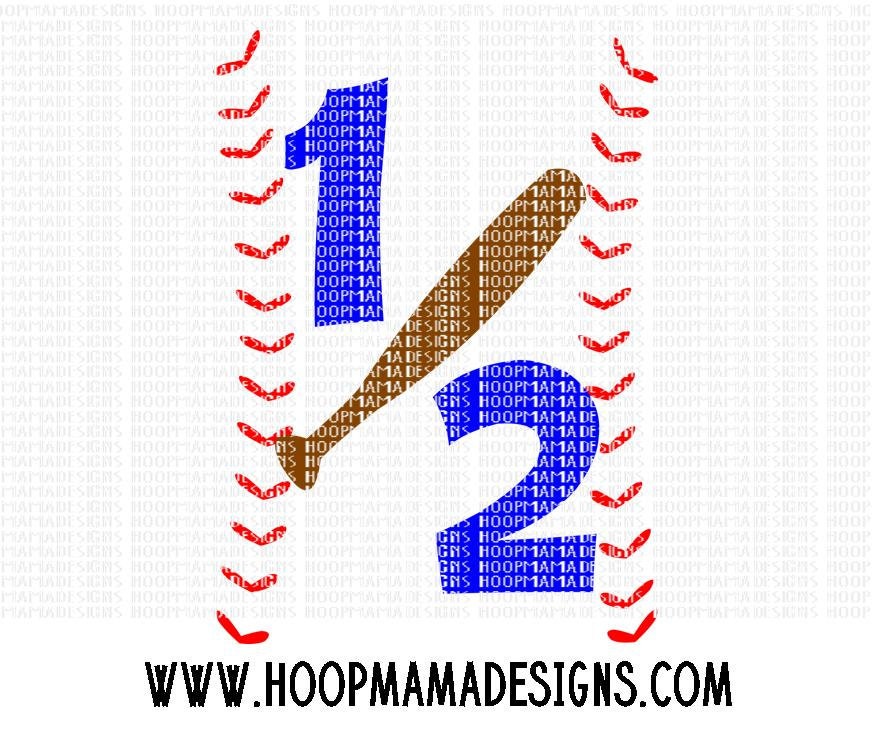 Baseball Half Birthday Boy SVG DXF EPS and png Files for