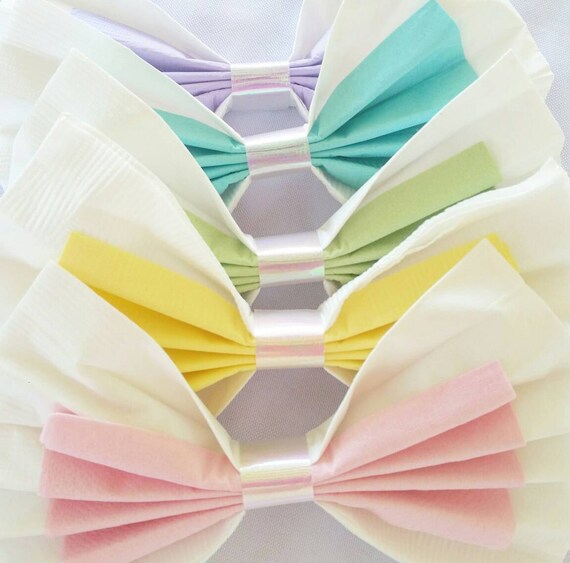 Unicorn Party Napkins Pastel Paper Napkins RainBow