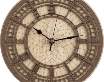 Big Ben Clock in wood - (Clock of Elizabeth Tower)
