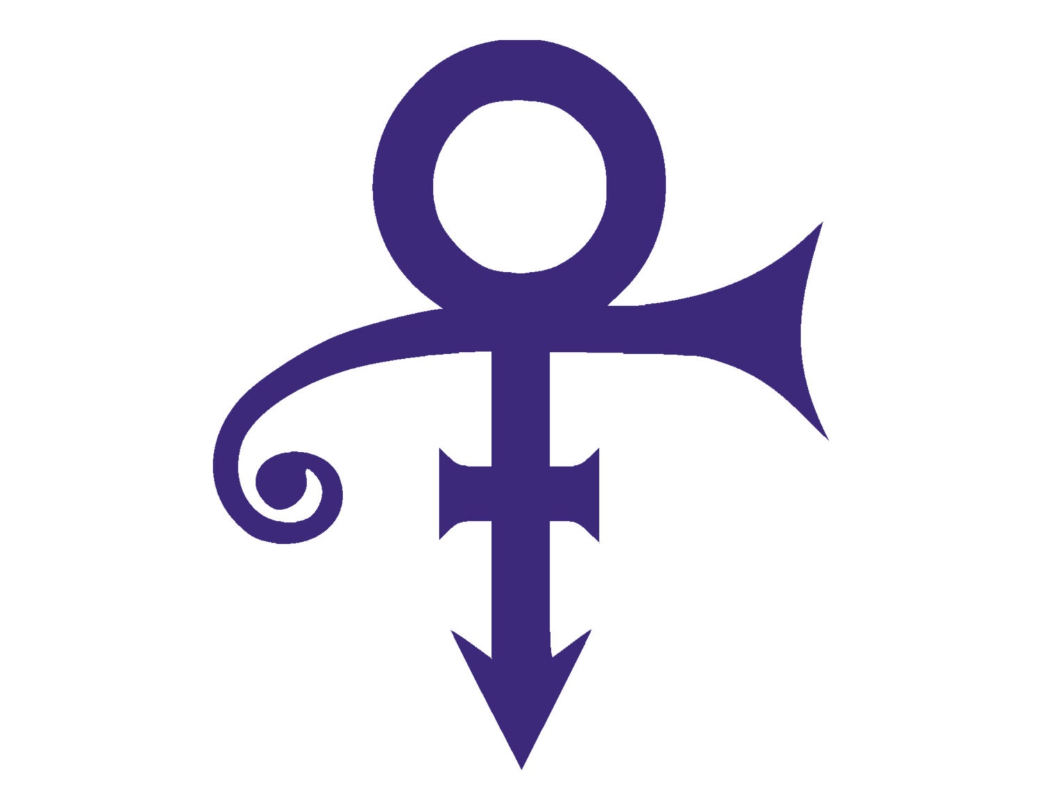 PRINCE Symbol Vinyl Window Decal Pick your size and color
