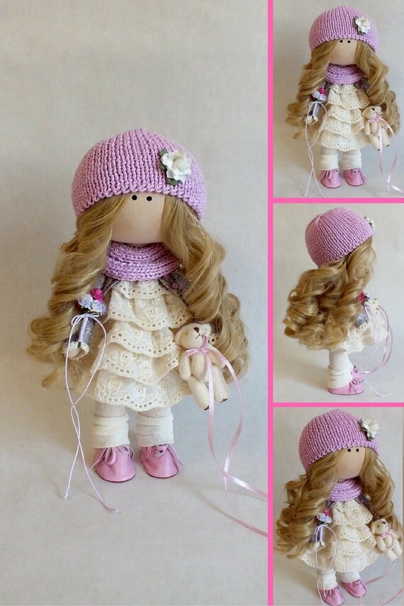 Soft doll Textile doll Fabric doll Interior doll Tilda doll