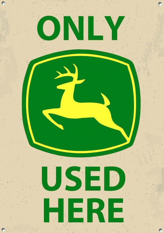 John Deere Tractors Metal Sign Business Decor by TheMetalSignShack
