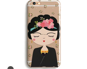 Iphone 6 Clear Case, Transparent Case iPhone 6s Clear Case, Frida Kahlo Case, Feminist Case, iPhone 6s clear transparent, iPhone 6 plus case