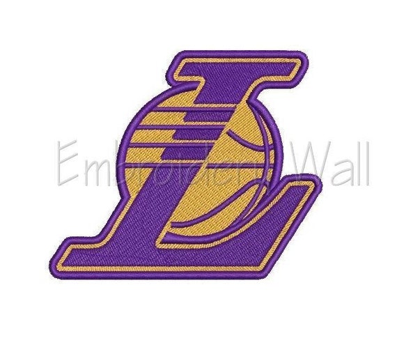 Embroidery design Los Angeles Lakers embroidery by EmbroideryWall