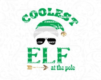 Elf svg - Coolest elf svg - christmas elf svg - baby christmas svg - svg boy - boy christmas svg -cutting file- commercial use svg - elf